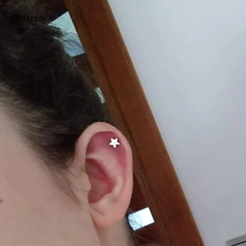 Серьги-гвоздики Starose Для Пирсинга Ушей женские ювелирные украшения для ушей со