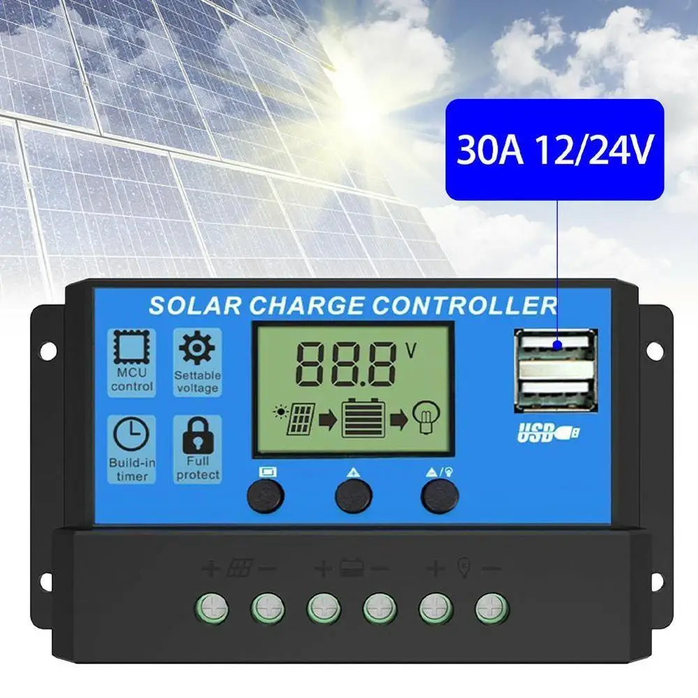 

Solar Controller 10a20a30a LED Street Light Intelligent Solar System Burst Controller LED Controller Street Charging Light L1V2