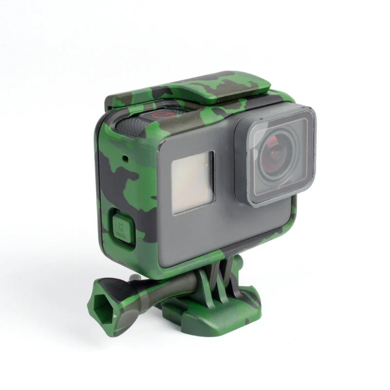 Camouflage Plastic Protective Frame For GoPro Hero 7 6 5 Housing Border Shell Case Action Camera Accessories | Электроника