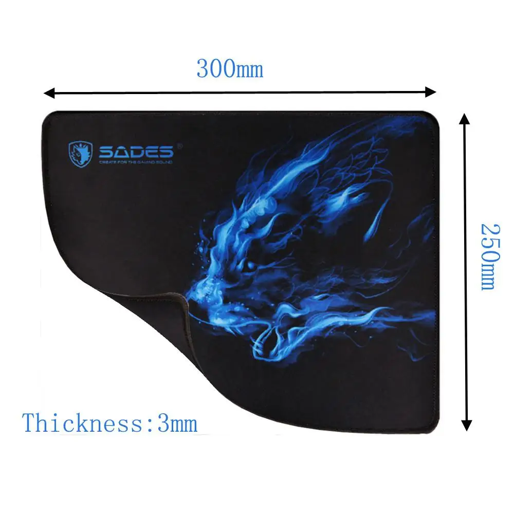 

300*250*3 Mousepad Cool Wolf Pattern Anti Slip Laptop Computer PC Mousepad Gaming Mouse Pad Mat For Optical Mouse D18