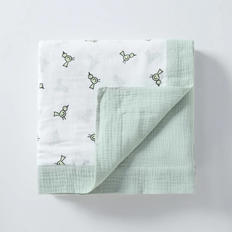

120x120cm Baby Gauze Blanket Newborn Soft Six Layers Pure Cotton Swaddle Wrap Bedding Infant Kids Bath Towel