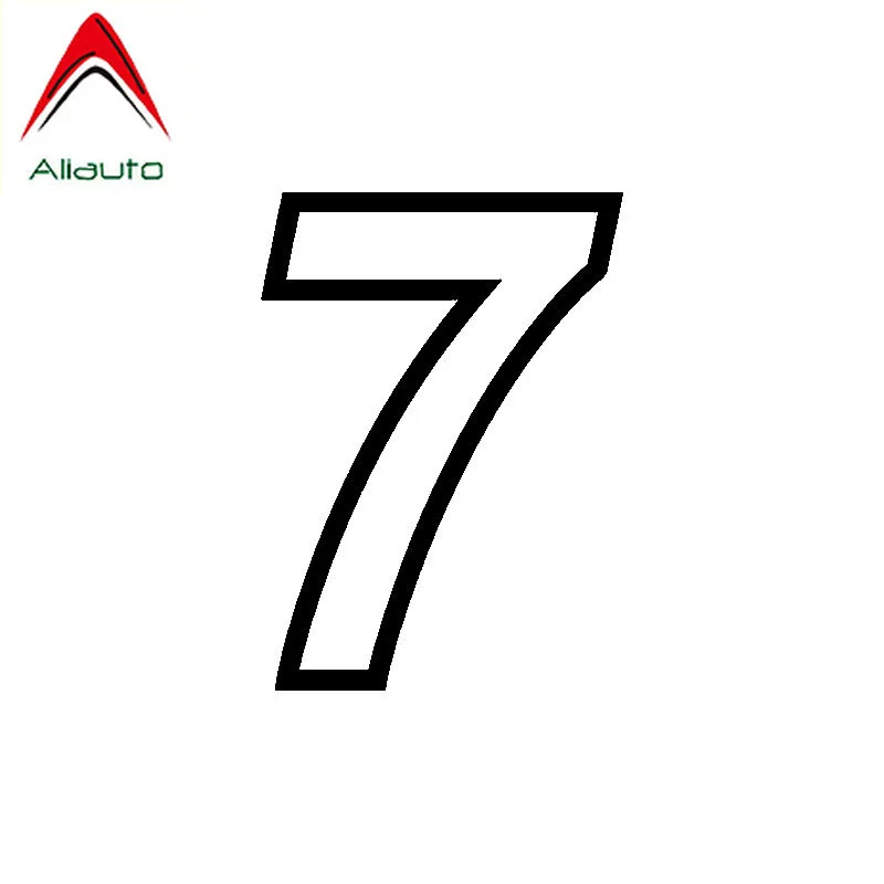 Aliauto интересный номер 7 виниловая Высококачественная Автомобильная наклейка