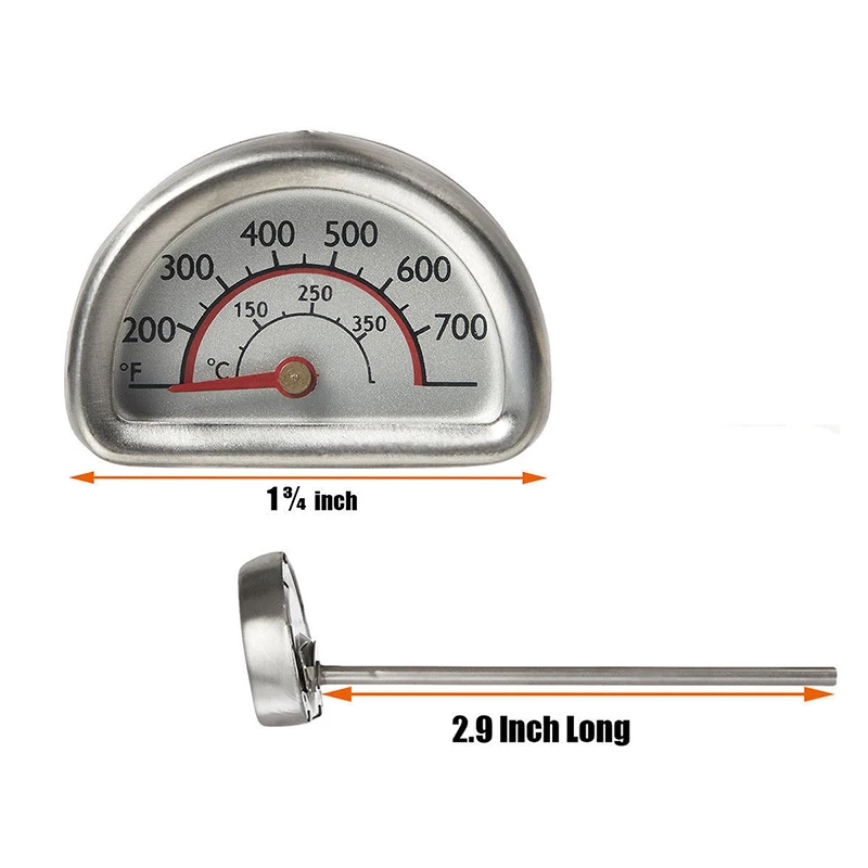 

1pc Heat Indicator BBQ Thermometer For Home Supplies Grill 463224611 463224912 0~400 Degree