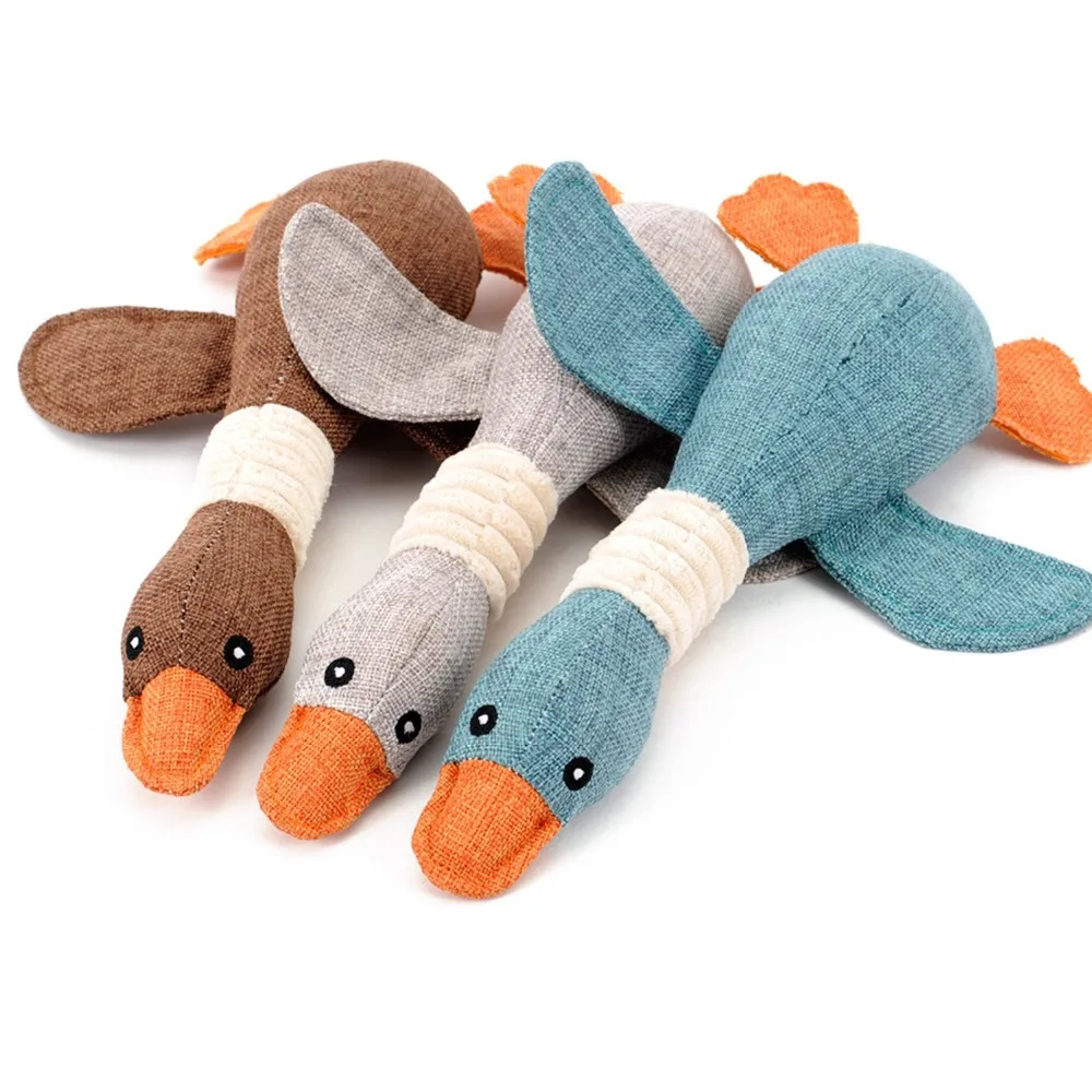 

Dog Squeak Toys Wild Goose Sounds Toy Cleaning Teeth Puppy Dogs Chew Supplies Training Supplies Dog Educational Plush Toys 30cm