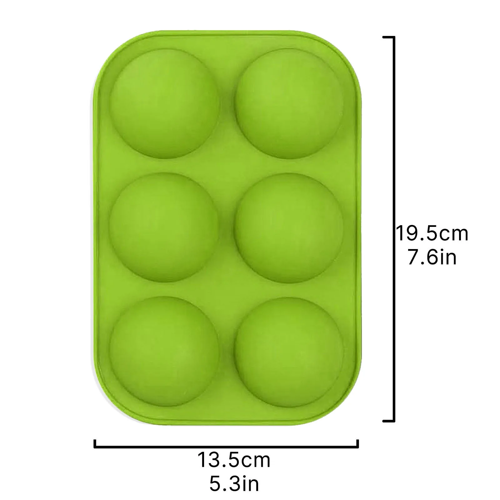 

6 DIY Cavity Half Sphere Circle Silicone Chocolate Cupcake Cake Mold Cake Baking Pan Decorative Cake Mould Tool
