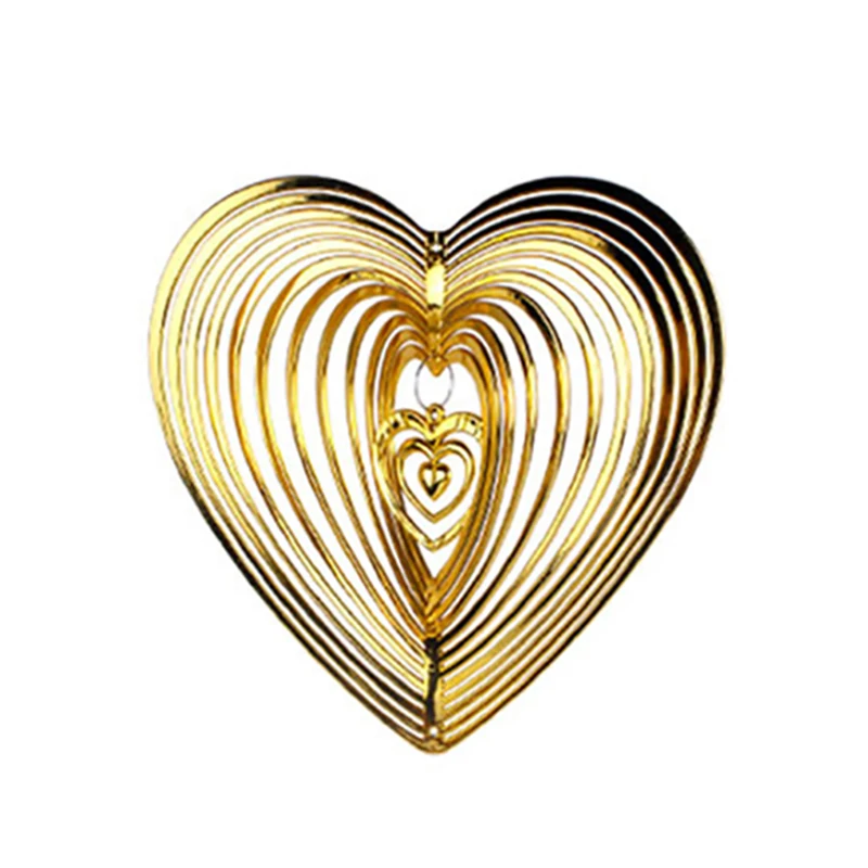 Геометрическое Искусство сердце ветер Спиннер двор искусство бьющееся для