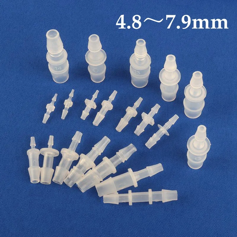 

5 ~ 100 шт. 4,8 ~ 7,9 мм полипропиленовый редуктор, соединительный воздушный насос, шланг для садовой системы орошения, пластиковый соединитель дл...