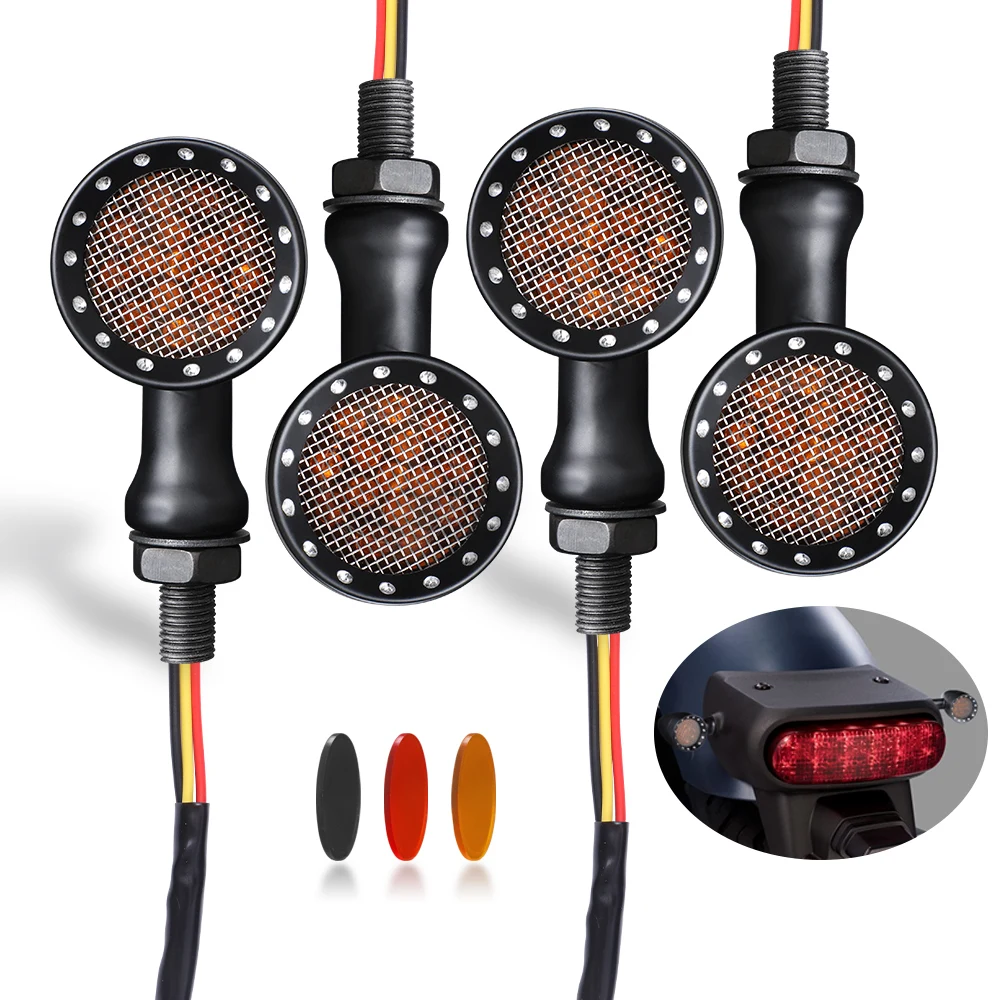 Светодиодный мотоциклетный светильник с поворотными сигналами s Black Bullet Blinker 12 В