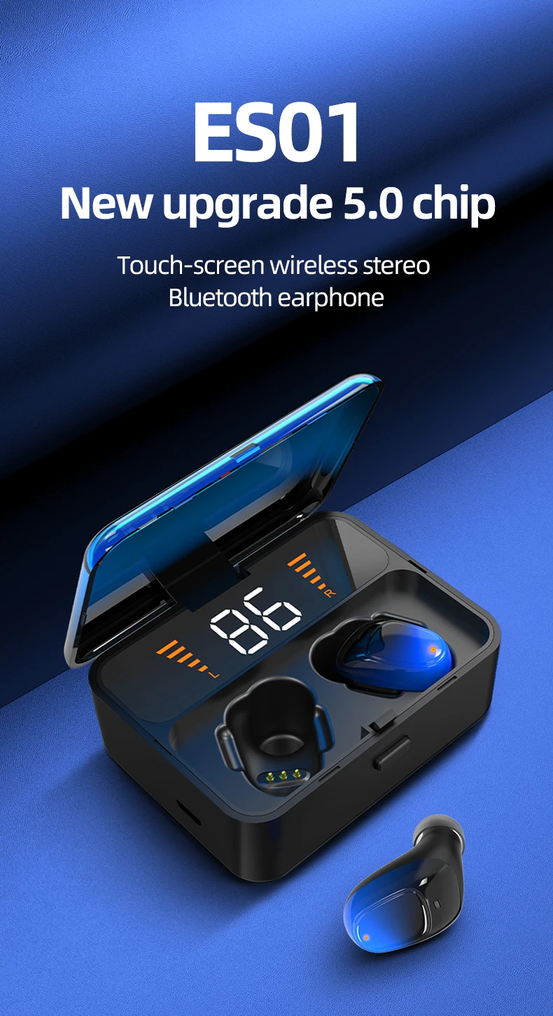DISOUR TWS 5,0 Bluetooth наушники IPX5 Водонепроницаемый 3D стерео беспроводной громкой связи спортивные наушники игровые гарнитуры с светодиодный дисплеем