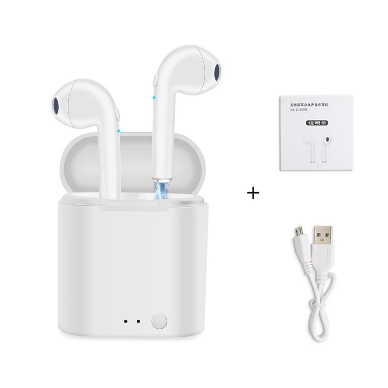 I7s Tws беспроводные наушники Bluetooth воздушные свободные руки с зарядным боксом для