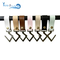 new pu leather hooks camping tripod portable cookware outdoor multifunctional light metal hook can bear weight durability hooks