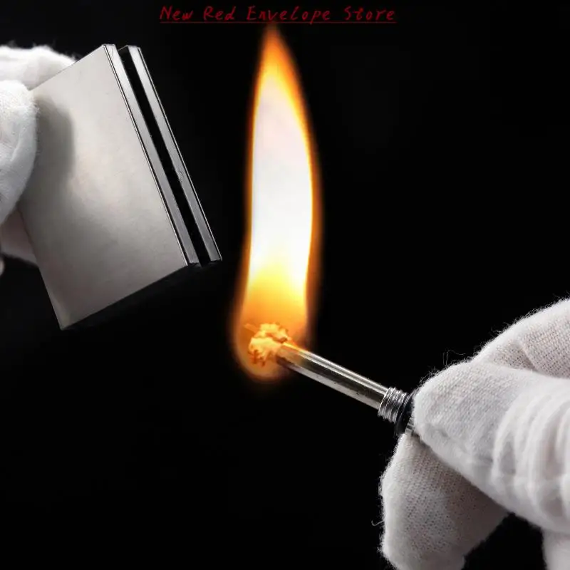 1PC Waterproof Matches Stainless Steel Shell No Fuel Permanent Lighter Accessories Household Item | Дом и сад