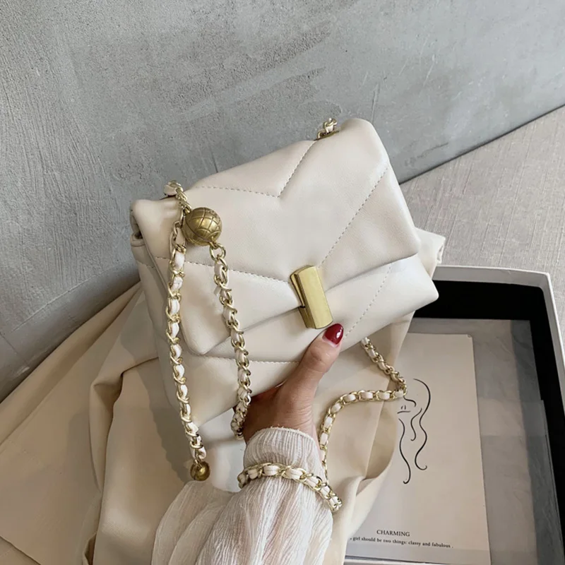 

fashion chains women shoulder bags designer flap crossbody bag luxury soft pu leather messenger bag lady small purses female sac