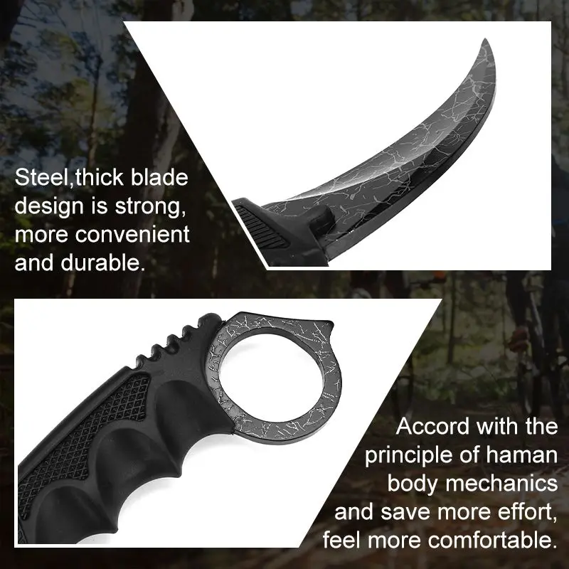 Стальной нож коготь охотничий CS GO тактический для шеи походный выживания|Ножи| |