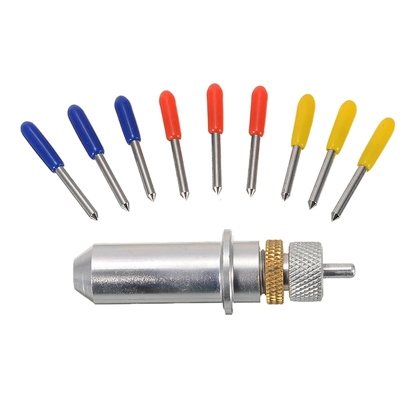 1 шт. режущий плоттер из вольфрамовой стали держатель лезвия + 9 30/45/60 градусов