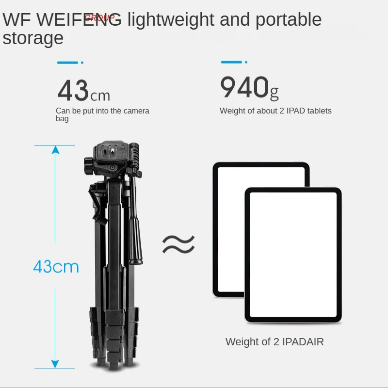 Weifeng355 Tripod For Camera SLR camera tripod micro single photography portable mobile phone live support Monopod | Электроника
