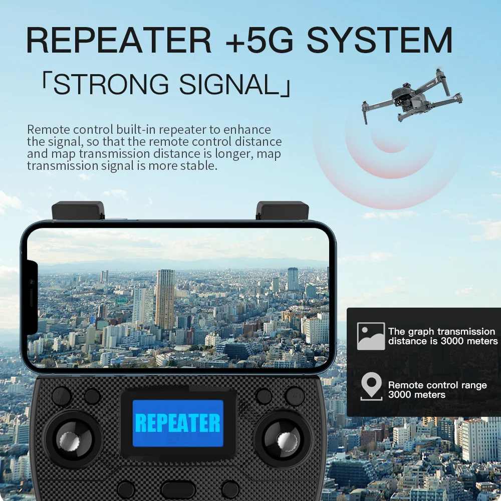 Дрон ZLRC SG908 Pro/MAX складной Квадрокоптер 50X 3 оси 4K Wi-Fi GPS FPV | Игрушки и хобби