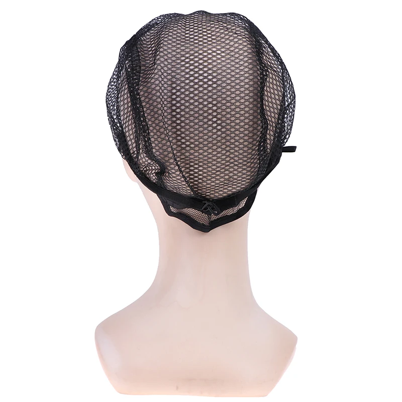 Черная кружевная шапочка для парика 1 шт. изготовления париков с регулируемым