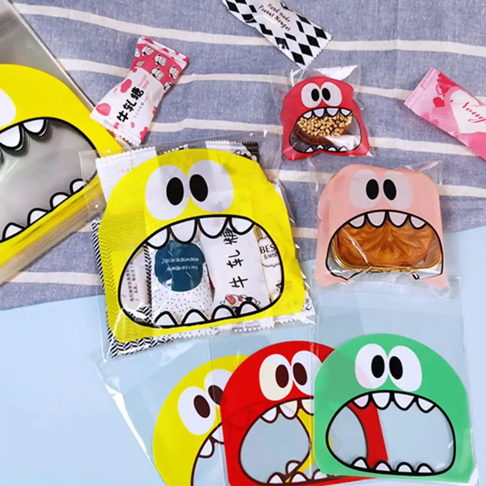 100 шт. милые большие пластиковые пакеты|Подарочные сумки и упаковка| |