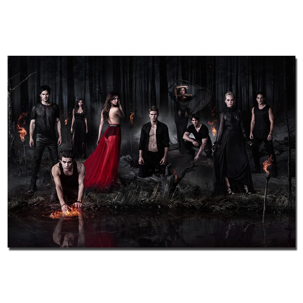 The Vampire Diaries Poster Canvas Painting Decoration Wall Art Pictures For Living Room
