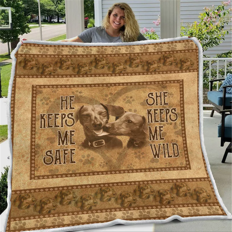 

Такса, одеяло с надписью «Love», «Pawslovely», 3d-одеяло с принтом, носимые одеяла, Флисовое одеяло для взрослых и детей, одеяло, домашние аксессуары