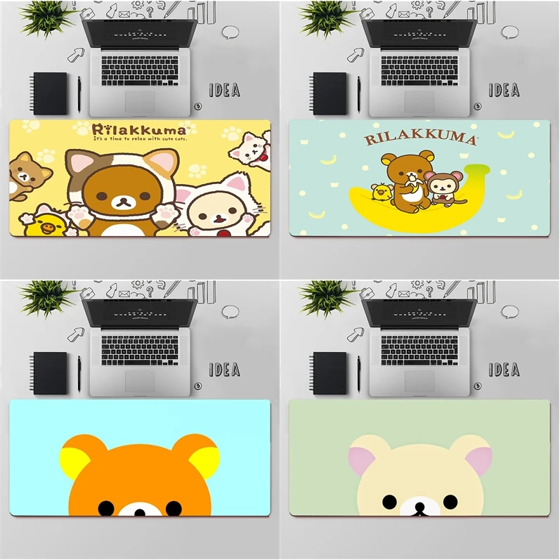 Коврик для мыши Babaite Kawaii rilakkuma резиновый большой игровой компьютерный коврик