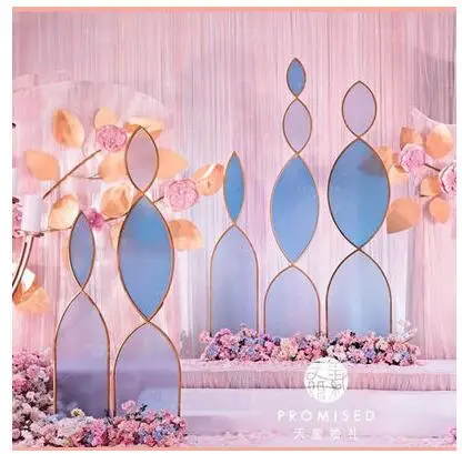 

New wedding props phantom road, sunshine film road, screen decoration, reception and sign-in area wedding stage decoration