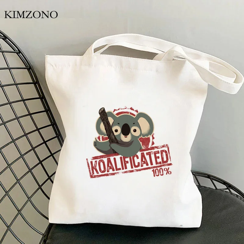 

Сумка для покупок Koala, экологически чистая холщовая сумка-шоппер, на заказ