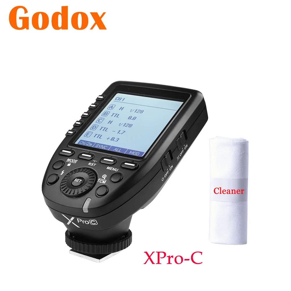 Вспышка Godox XPro C Xproc триггерный передатчик Speedlite профессиональная функция