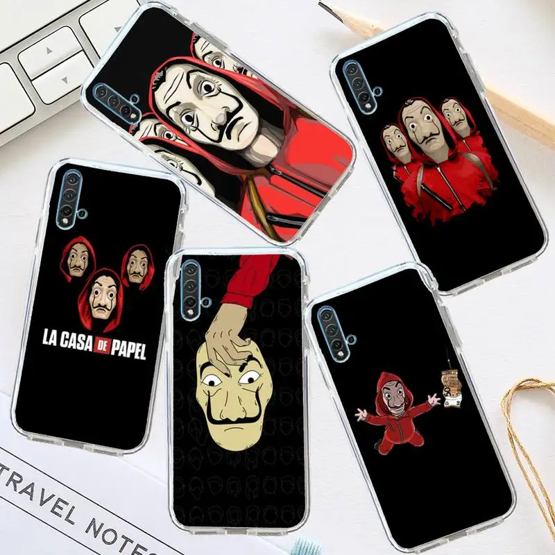 

Money Heist House Paper La Casa de papel Phone Case Transparent for Huawei honor P mate 40 20 30 10 50 i 9 x mate pro lite 8a
