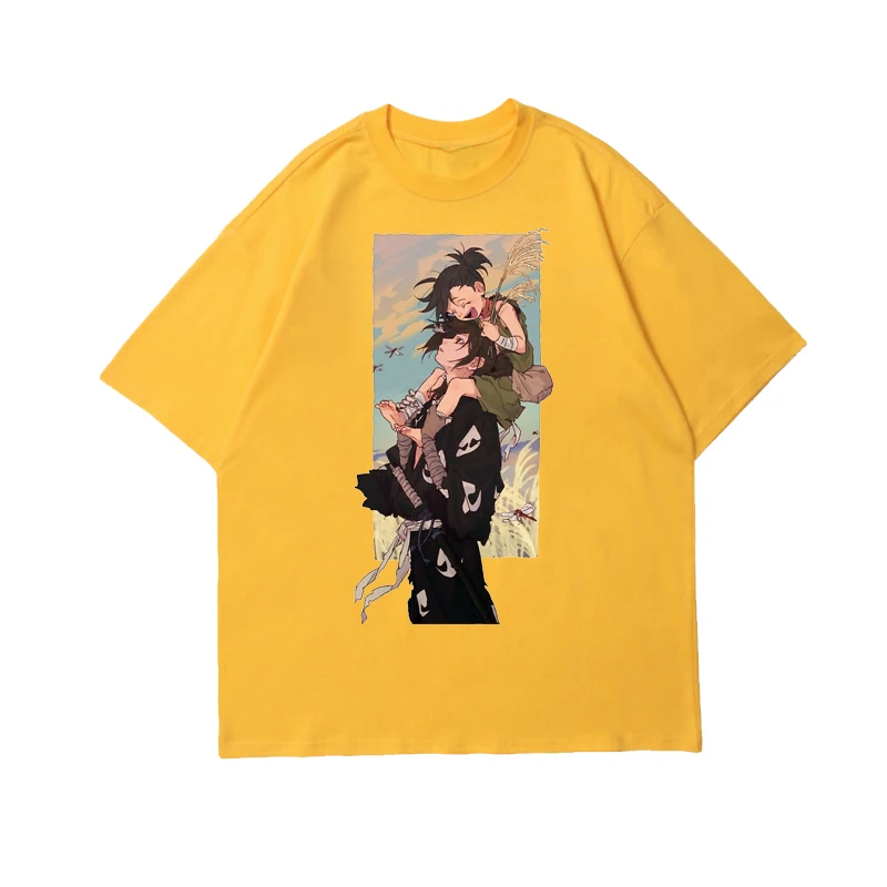 

Spirited away Japanese Anime T-shirt Unisex Short sleeve O-Neck Howl's Moving Castle Casual Miyazaki Hayao Oversized T shirt