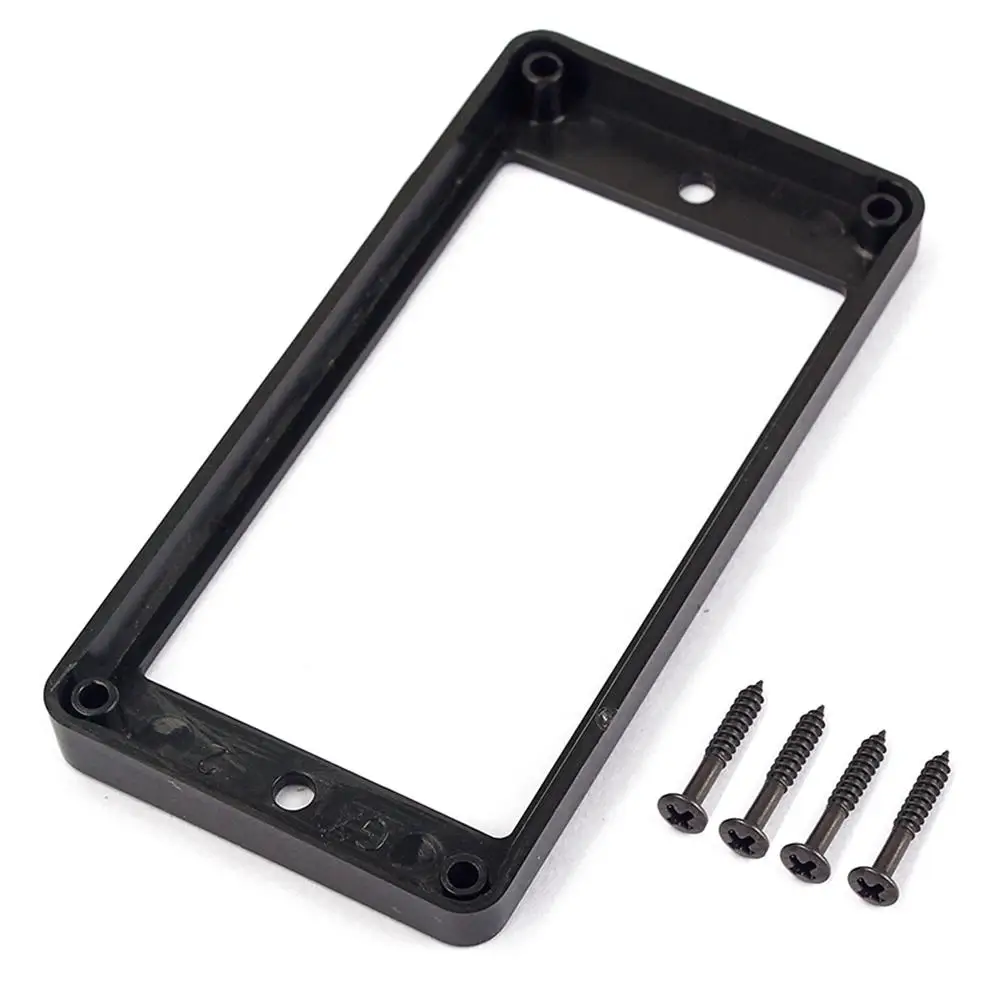 

1PC Bridge Pickup Plastic Frame Cover Guitar Humbucker Pickup Mounting Ring Frame Flat Top Set Replacement for Electric Guitar