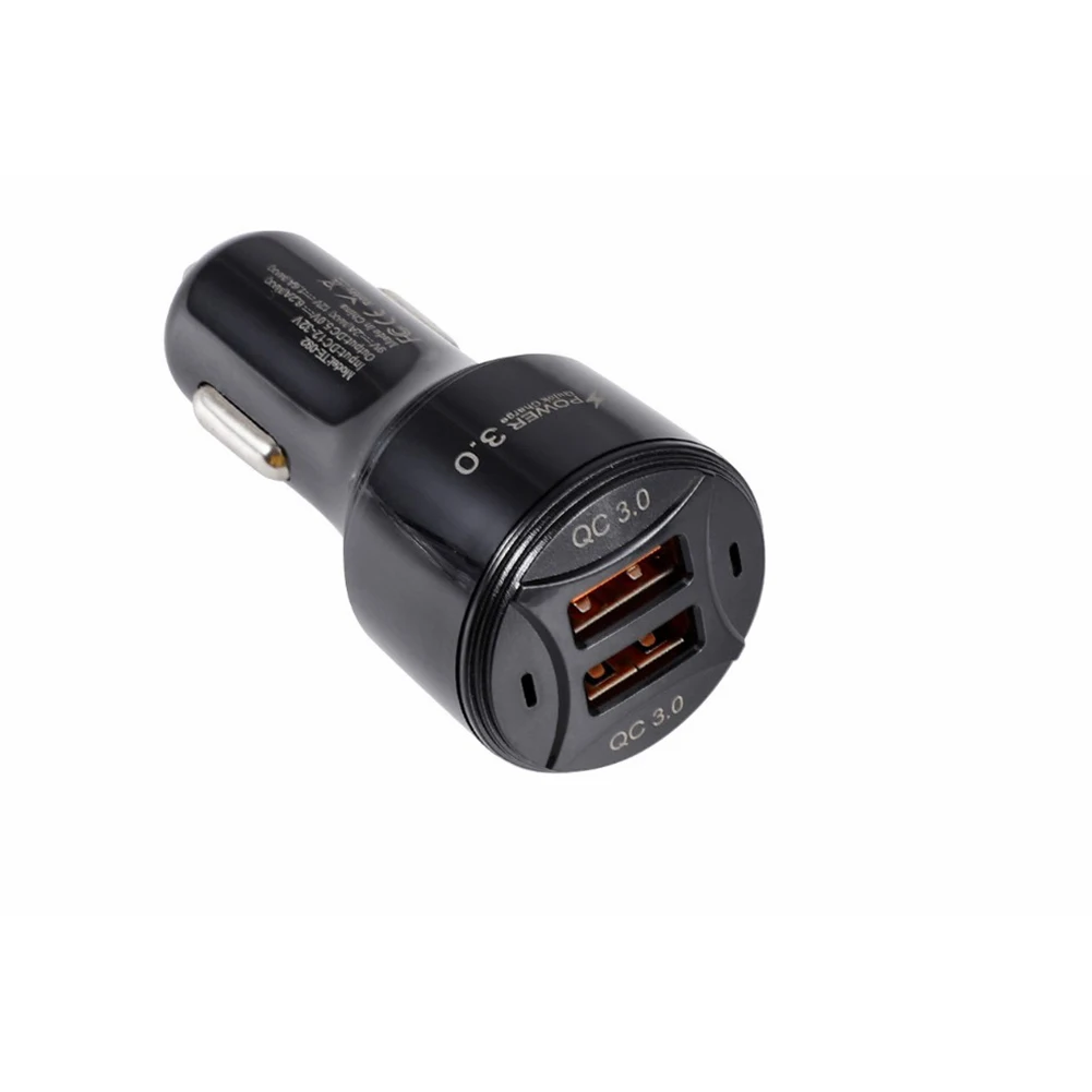 

36W QC3.0 Dual USB Quick Car Charge Mini 2 Port USB Fast Charging For iPhone 12 Xiaomi Huawei Mobile Phone Charger Adapter