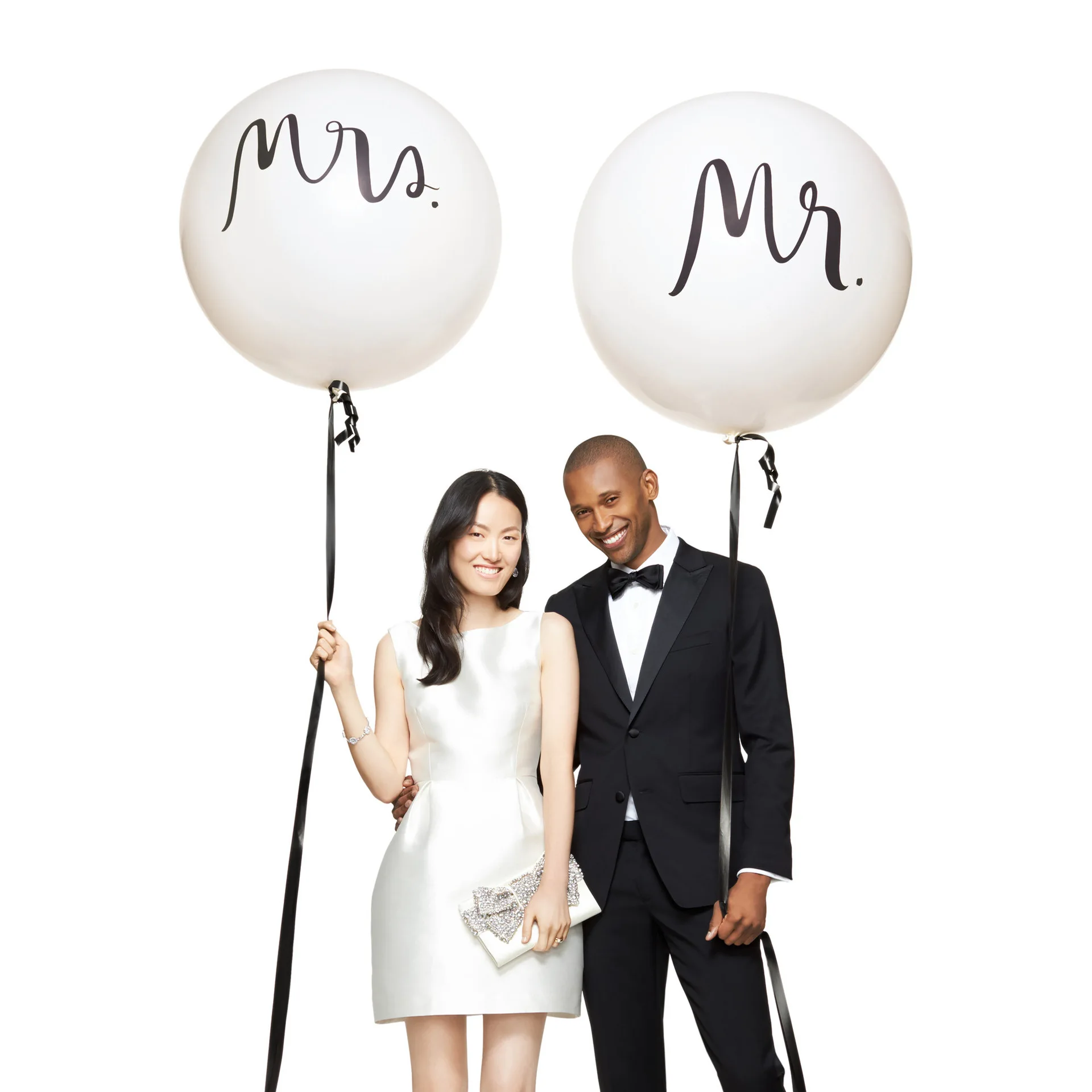 Большой размер 36 дюймов Mr Mrs белые латексные шары для свадебной вечеринки