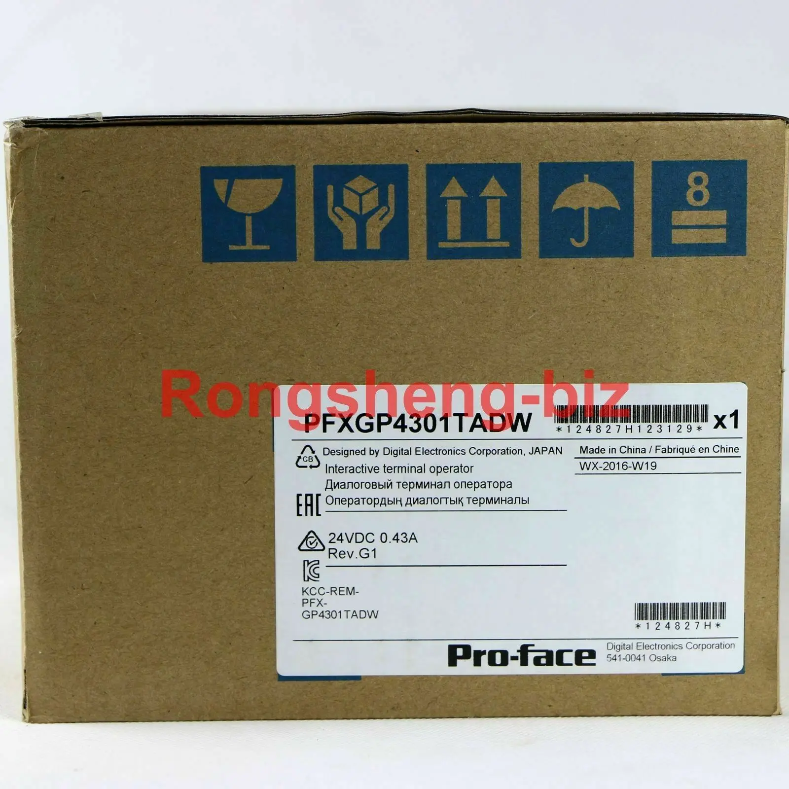 

Новый аналоговый сенсорный экран для оператора PROFACE GP-4301TW PFXGP4301TADW