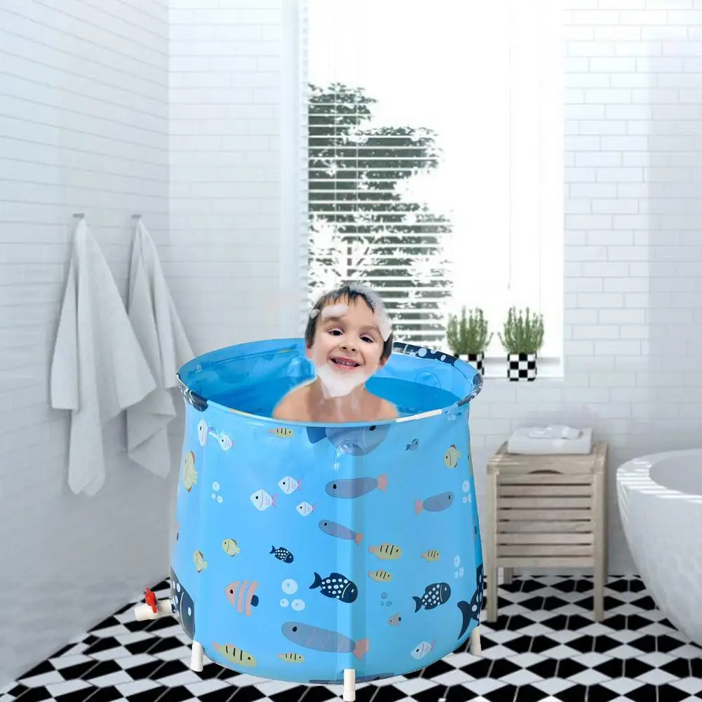 Портативная Детская ванна однослойная Складная Ванна подходит для