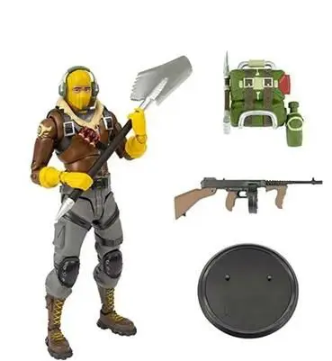 TPS игра fortress персонаж черный рыцарь обнимается команда лидер череп Trooper raptor McFarland Коллекционные Фигурки Модель - Цвет: raptor