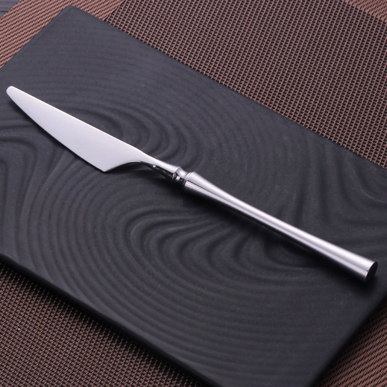 

Stainless Steel Western Portable Cutlery Glossy Silver Handle Knife Spoon and Fork Tableware Safe Dinnerware Kitchen Accessories