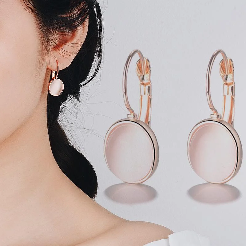 Женские серьги с эллиптическим камнем кошачий глаз серебро 925 пробы|Кулоны и