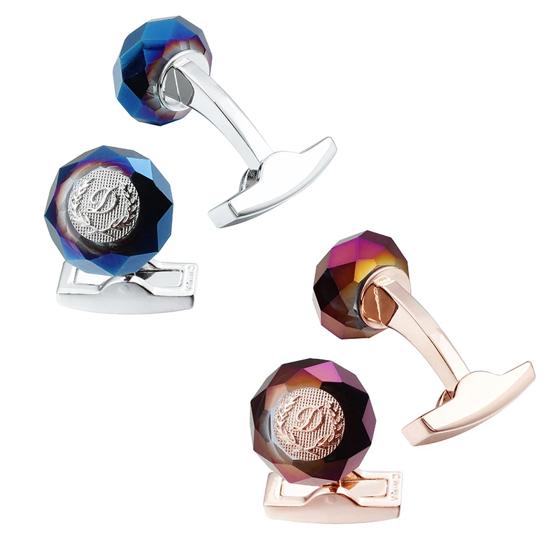 Классические запонки HAWSON с круглыми камнями темно-синий цвет мужские роскошные