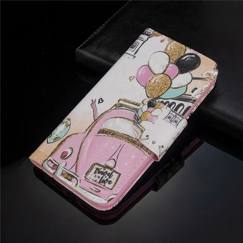Huawei P Smart кожаный флип-чехол для СПС Funda huawei P Smart чехол huawei Psmart Plus чехол-кошелек чехол для телефона