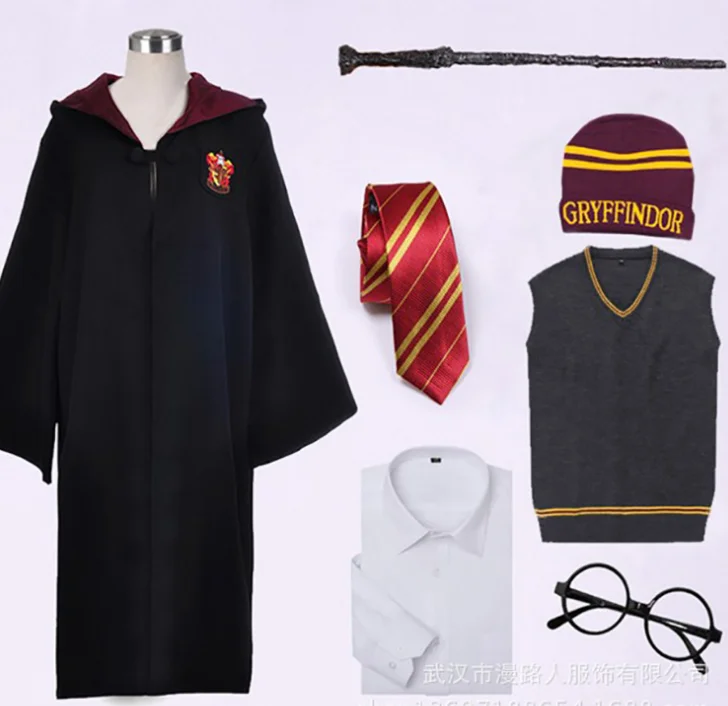 Лидер продаж костюм Гермиона Грейнджера из фильма и ТВ униформа Слизерин для