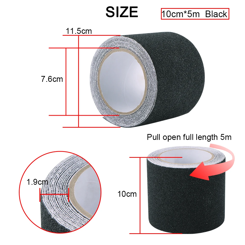 Нескользящая защитная лента прочная клейкая Предупреждение ющая из ПВХ