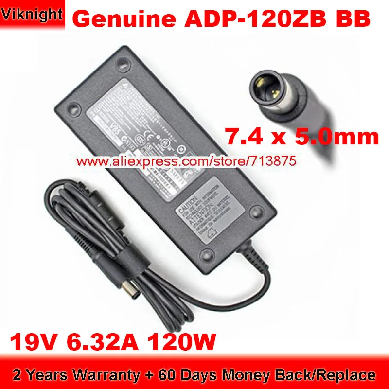 

Подлинный адаптер переменного тока Delta ADP-120ZB BB 19 в 7,4 а с разъемом 5,0 x мм