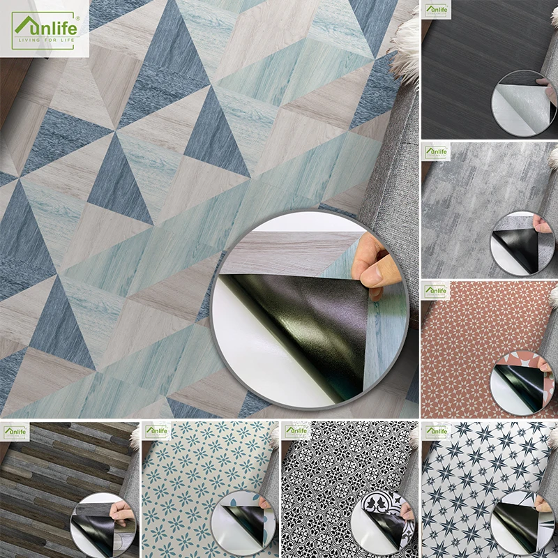 

DIY Waterproof Self Adhesive Floor Sticker Flooring Tiles Furniture Renovation 20cm x 300cm