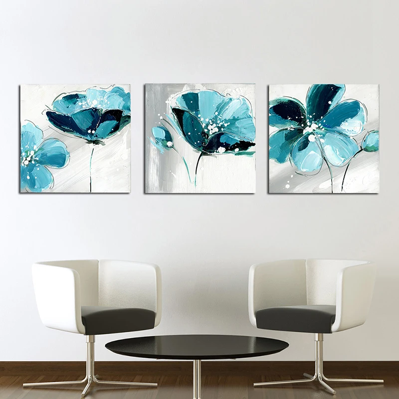 Цветущего лотоса Арт холст рисунок водяной лилии завод фотографии картин Wall Art