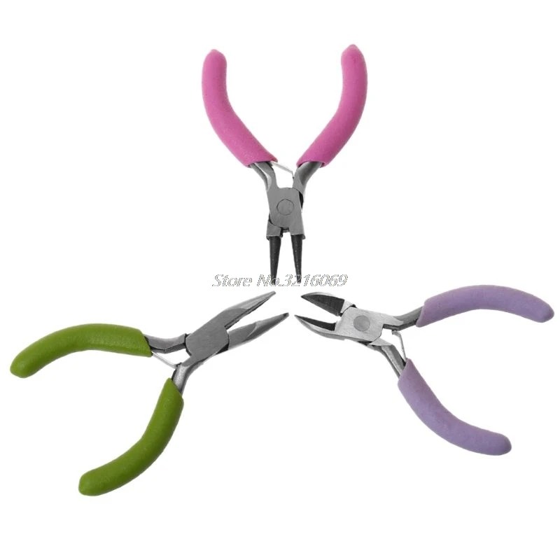 3 шт./компл. мини ювелирные бусы инструменты для изготовления кусачек