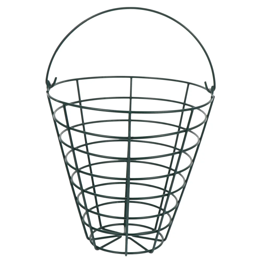 

1pc Golfs Basket Wrought Iron Storage Basket Outdoor Balls Basket
