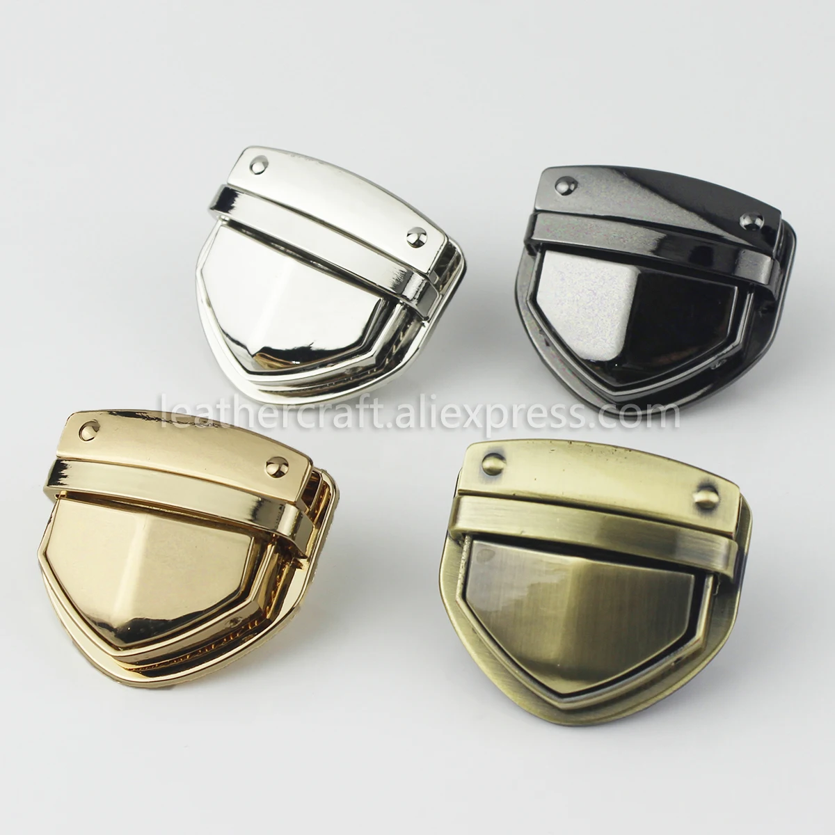 1x металлическая сверхпрочная застежка с нажимным замком замок для языка кожаное