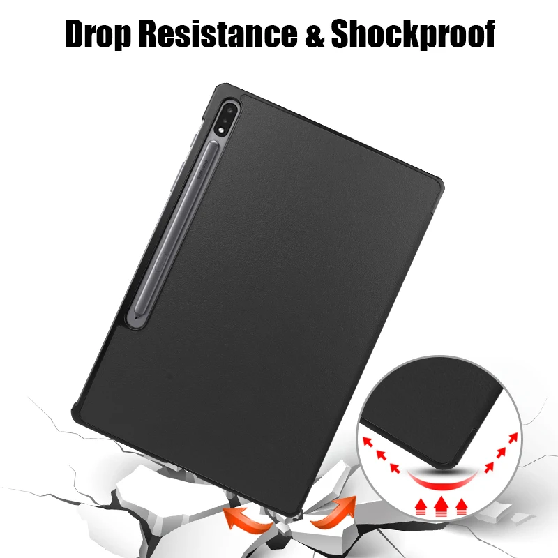 for samsung galaxy tab s7 fe case sm t730 t736bfor s7 plus t970 t975 s7 t870 slim protective cover for s6 lite s6 tablet funda free global shipping